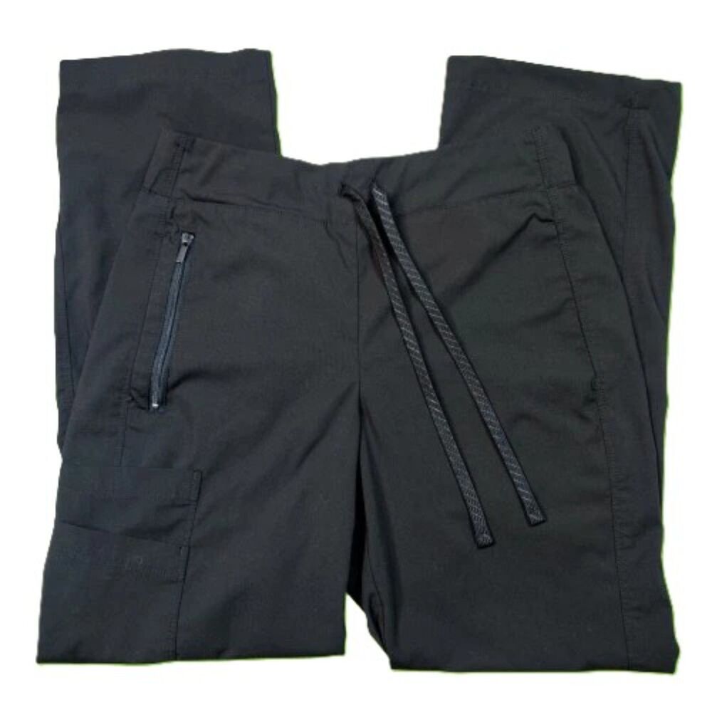 Barco Motion by Barco Women’s Scrub Pants XS Black Drawstring Cargo Pockets